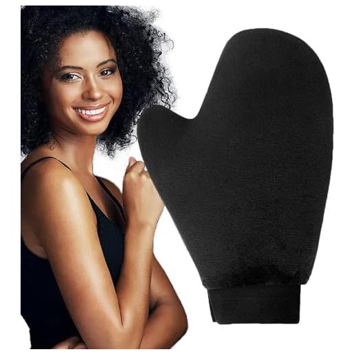 Generico applicatore guanto autoabbronzante, guanti autoabbronzanti neri riutilizzabili | applicatore impermeabile durevole per lozione autoabbronzante, spray, mousse