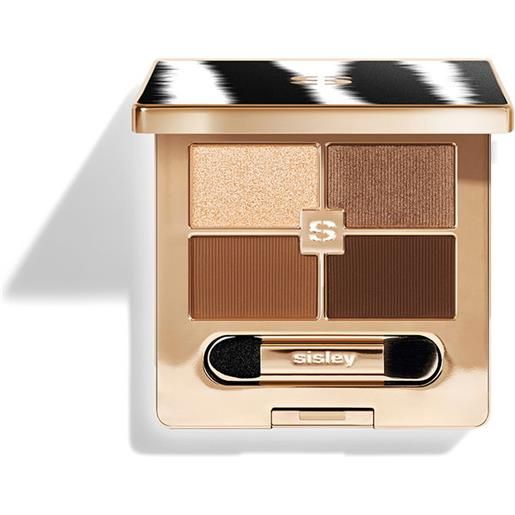 Sisley phyto-ombres palette palette con quattro tonalità e tre finish, per personalizzare il tuo look 1 tender toffee