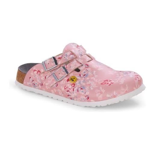 Birkenstock 1020876-41, scarpe da lavoro kay esd flowers, taglia 41 donna, flower field mint, eu