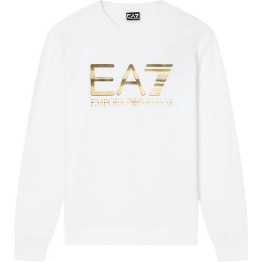 Armani EA7 ea7 felpa logo series uomo bianco