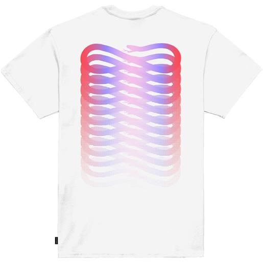 Dream74 t-shirt propaganda ribs gradient white