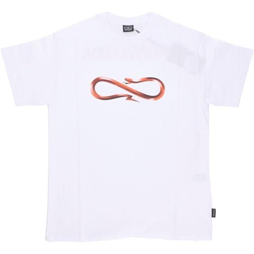 Dream74 t-shirt propaganda logo steel tee white arancio
