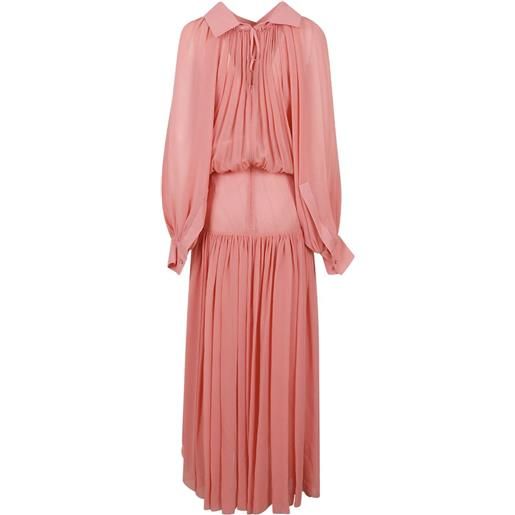 Marni abito midi con peplum sulla vita - rosa