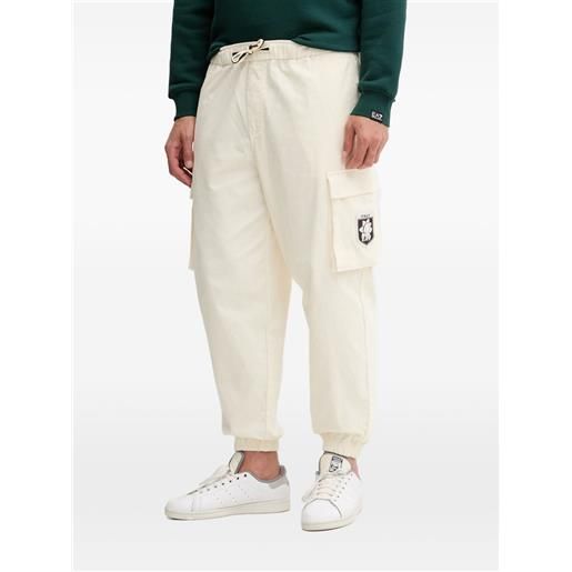 Ea7 Emporio Armani cotton loose fit trousers - toni neutri