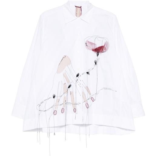 Antonio Marras camicia con applicazione - bianco