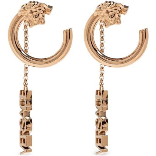 FOCALOOK Orecchini Pendenti Lettera L In Acciaio Inox 316L Placcato Oro, Gioielli Minimalisti Regalo Per Lei Compleanno, San Valentino, Natale