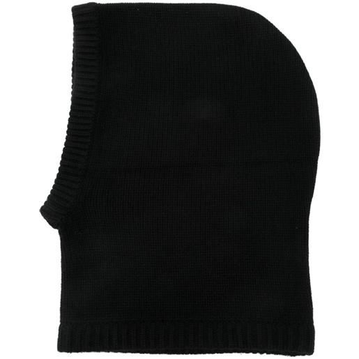 Soft Goat passamontagna in maglia - nero