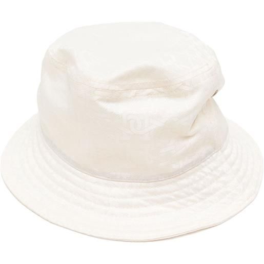 Bally cappello bucket con stampa - bianco
