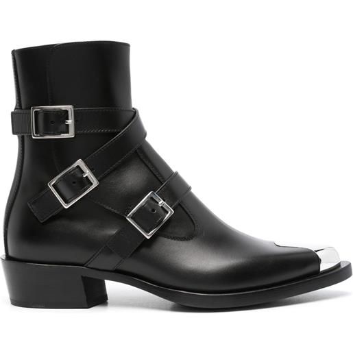 Alexander McQueen stivali punk - nero
