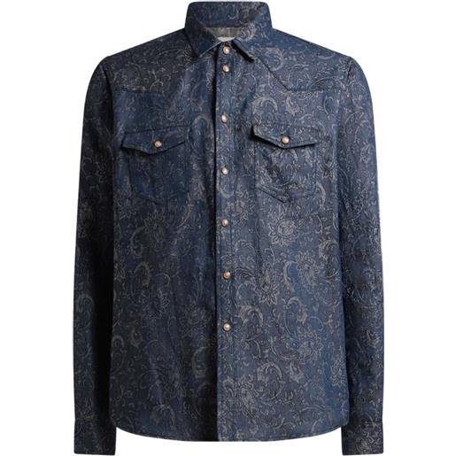 ETRO camicia con stampa paisley - blu