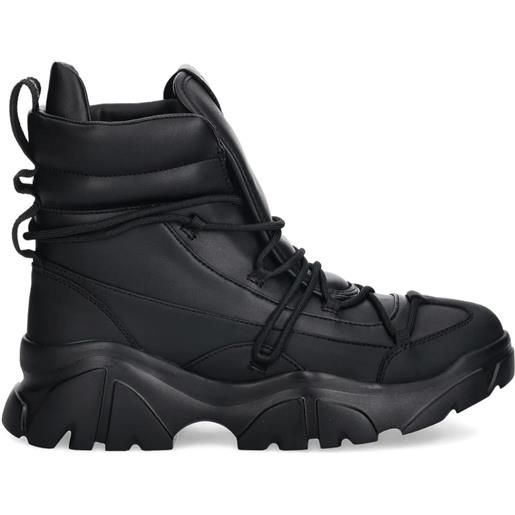 Ea7 Emporio Armani stivaletti stringati - nero