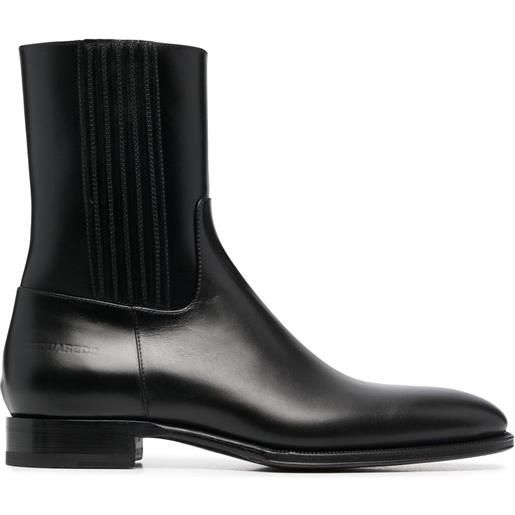 DSQUARED2 stivaletti glam punk - nero