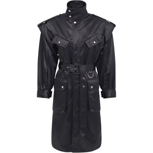 Marine Serre trench con cintura - nero