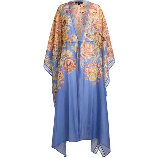 ETRO caftano a fiori - blu