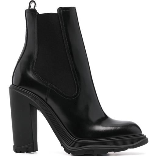 Alexander McQueen stivali chelsea in pelle - nero