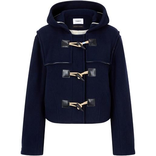 TOMBOY giacca con cappuccio e olivette - blu