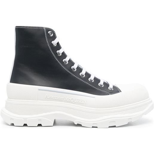 Alexander McQueen stivali tread slick chunky - blu