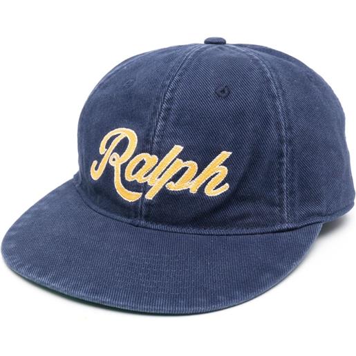 Polo Ralph Lauren cappello da baseball con ricamo - blu