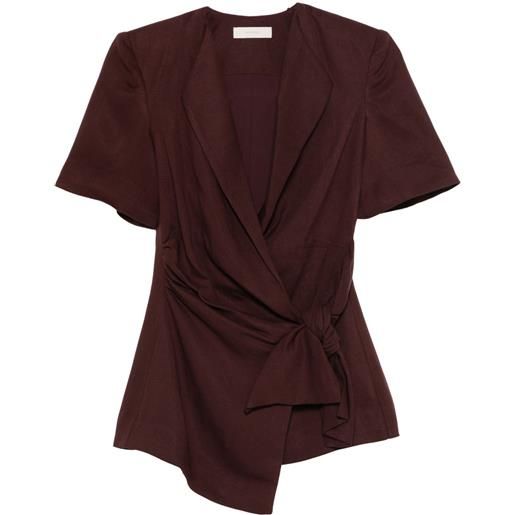 Faithfull the Brand giacca ida con nodo - rosso