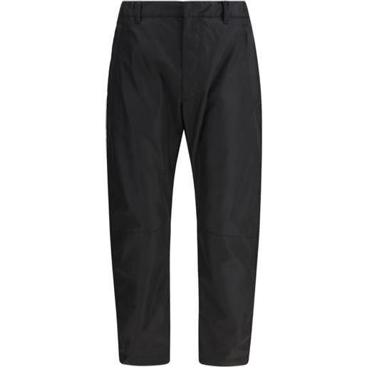 Prada cargo con logo a triangolo - nero