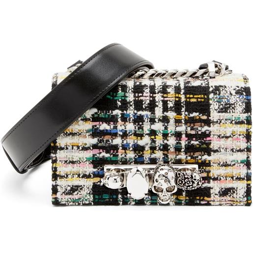 Alexander McQueen borsa jewelled mini - toni neutri