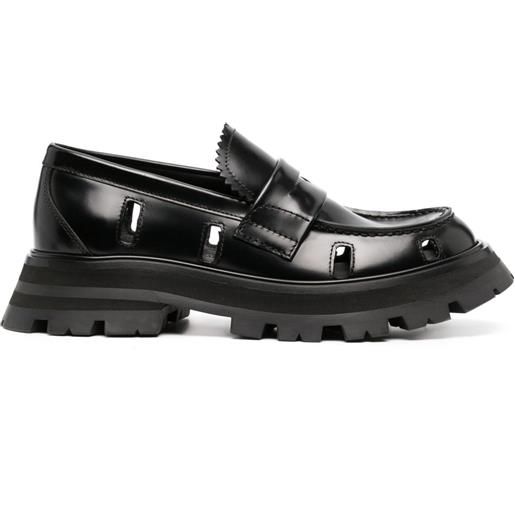 Alexander McQueen mocassini wander in pelle - nero