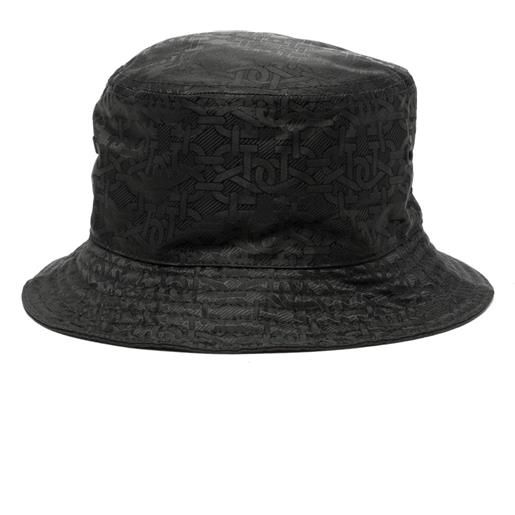 Bally cappello bucket con stampa - nero