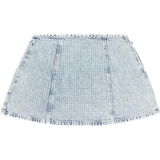Diesel gonna de-sweny-s con motivo pied-de-poule - blu