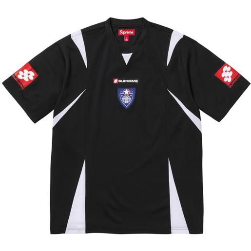 Supreme maglietta da calcio con stemma - nero