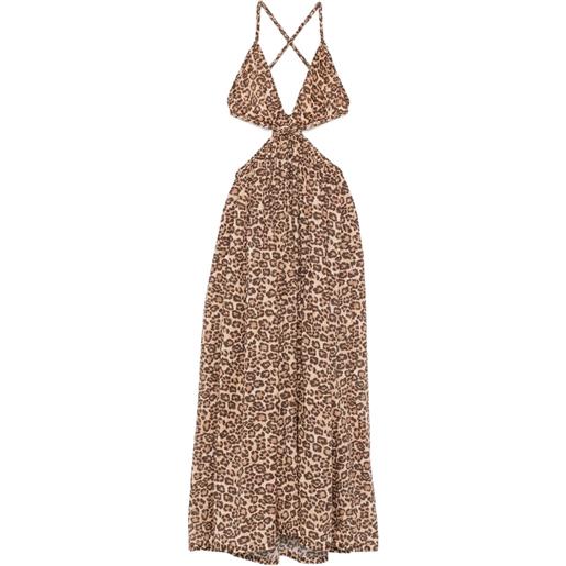 ZIMMERMANN abito midi wanderlust - marrone