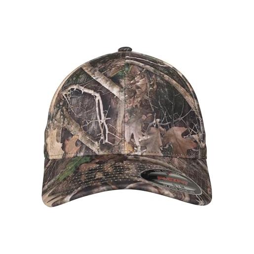 Flexfit true timber kanati camo cap - besonderes camouflage muster auf rundum geschlossener kappe, mehrfarbig, l/xl