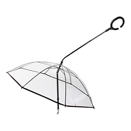 Generic guinzaglio trasparente per ombrello per animali domestici - ombrello regolabile con impugnatura a forma di c, ombrello da passeggio per cani di piccola taglia | rainy day dog, resistente alla pioggia