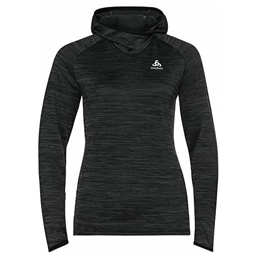 Odlo donna felpa con cappuccio da corsa run easy warm