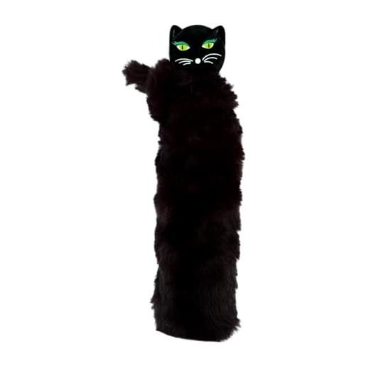 Pylones, ombrello pieghevole chapka - black cat, nero , medium