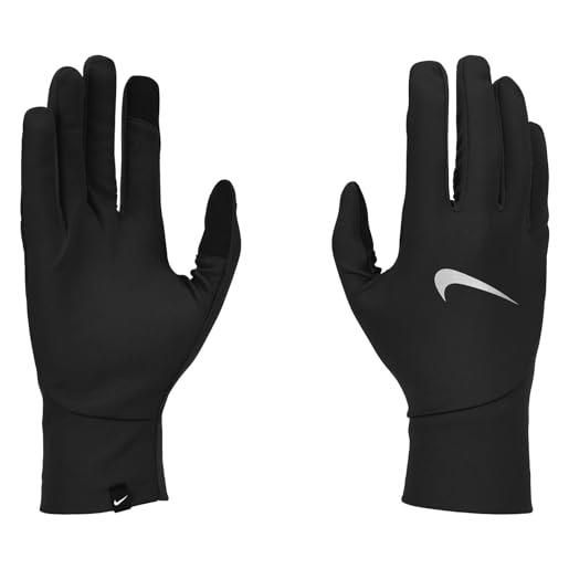 Nike pacer lightwei guanti da corsa da donna black/black/silver s
