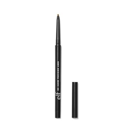 e.l.f. no budge precision eyeliner, eyeliner cremoso a lunga tenuta con punta ultra-fine per un'applicazione precisa, prodotto vegano e non testato sugli animali, cream