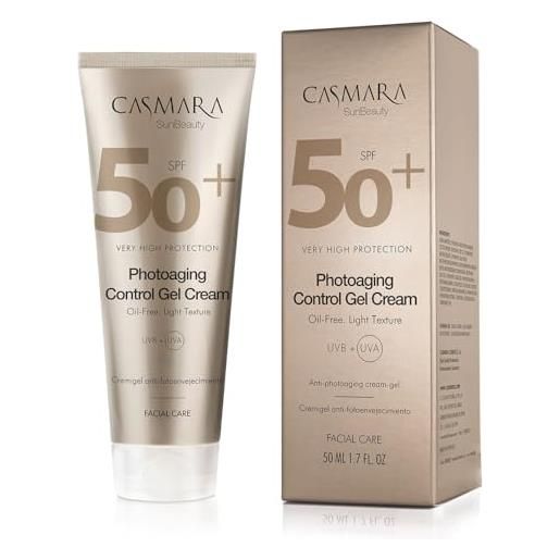 Casmara i photo-aging control gel cream | spf 50 | protezione uva/uvb anti-età e rassodante | 50 ml