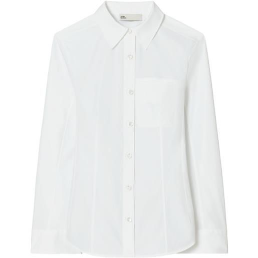 Tory Burch camicia in popeline di cotone - bianco