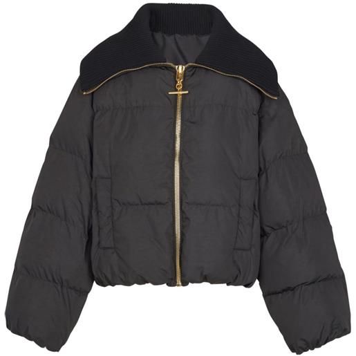 Balmain giacca imbottita con zip - nero