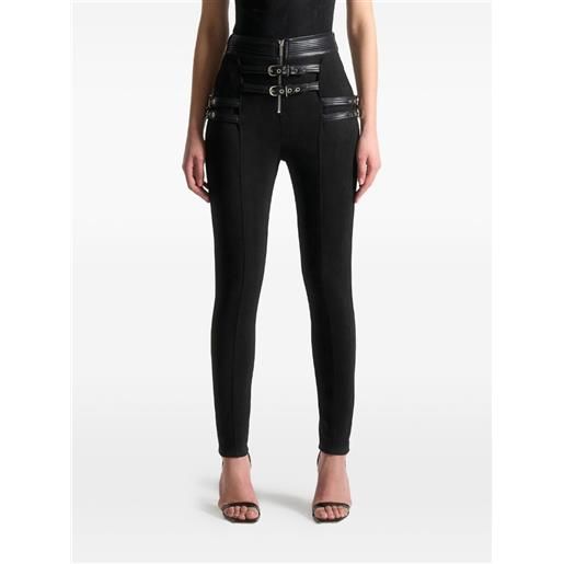 Manière De Voir buckle-detail leggings - nero