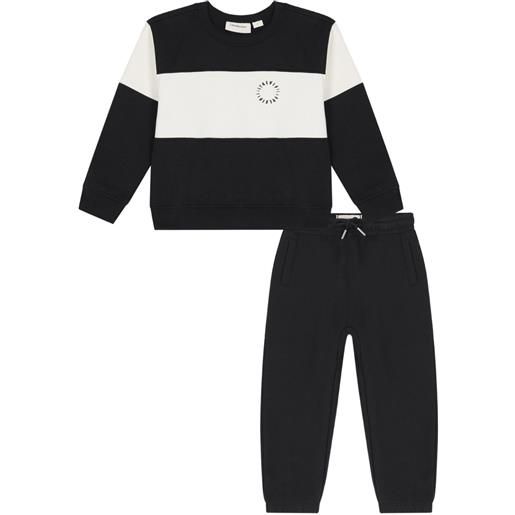 Calvin Klein Kids colour-block tracksuit - nero