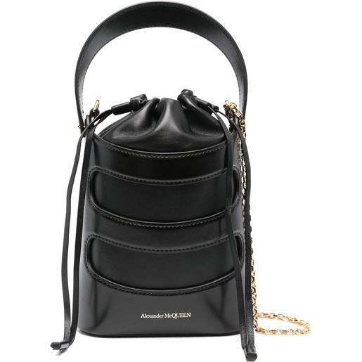 Alexander McQueen borsa a secchiello the rise - nero