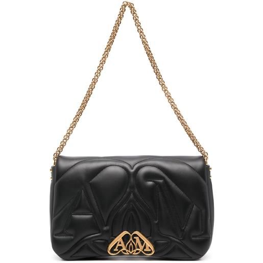 Alexander McQueen borsa a spalla the seal - nero