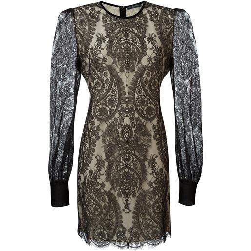 Alexander McQueen lace dress - nero