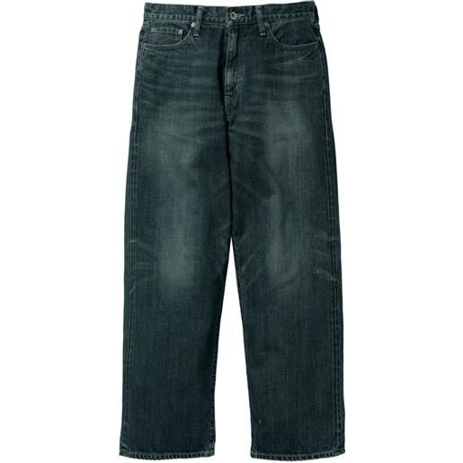Neighborhood jeans con effetto schiarito - blu