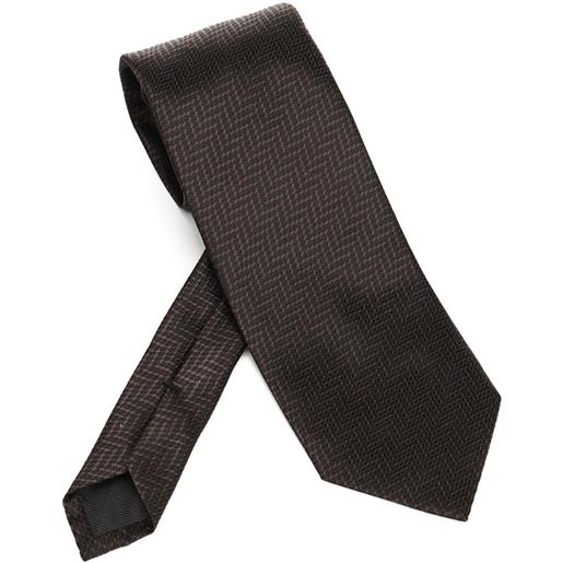 TOM FORD cravatta a fantasia - marrone