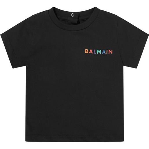 Balmain Kids logo short-sleeve top - nero