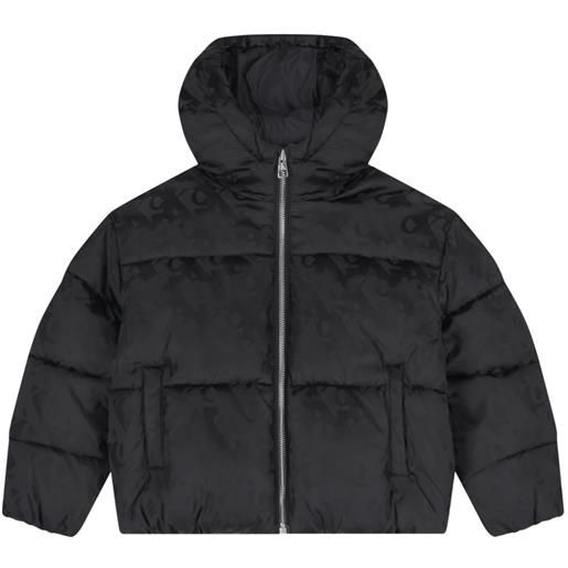 Calvin Klein Kids logo puffer jacket - nero