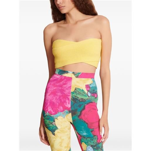 Balmain top con zip - giallo