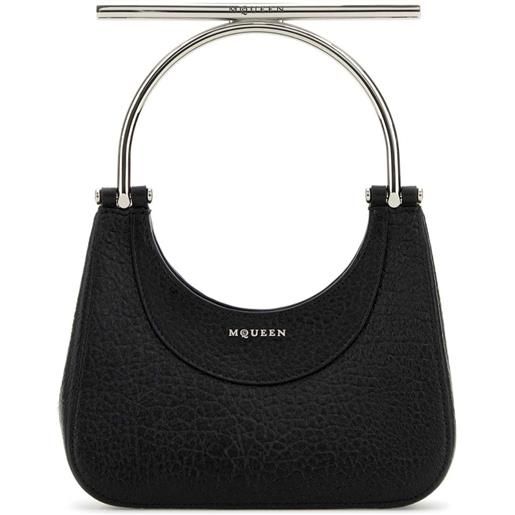 Alexander McQueen borsa tote cross - nero